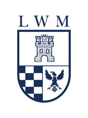 Larrea Wealth Management Navy Transparent logo